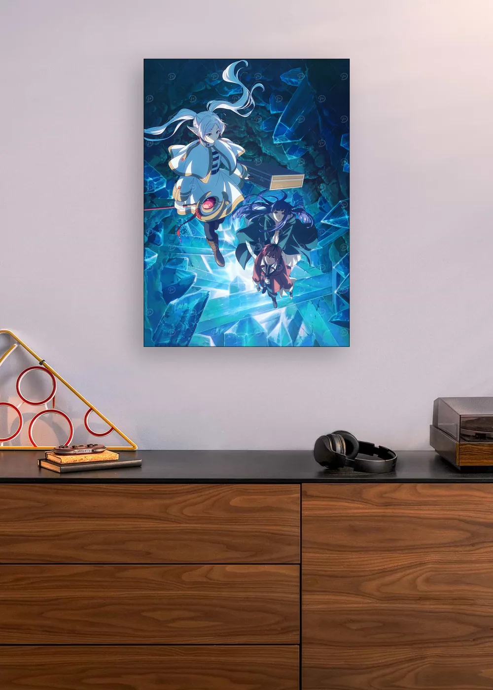 Frieren: Visual das Profundezas Cristalinas em ambiente