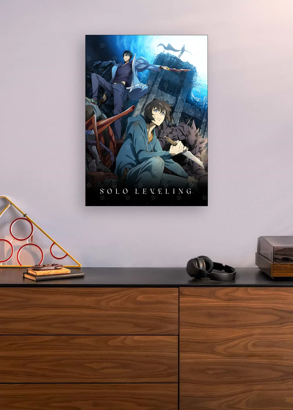 Solo Leveling: Logo Oficial em ambiente